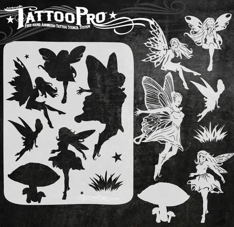 Tattoo Pro Stencil - Fairies (ATPS-157) 1 Tattoo Pro Stencil - Fairies (ATPS-157)
