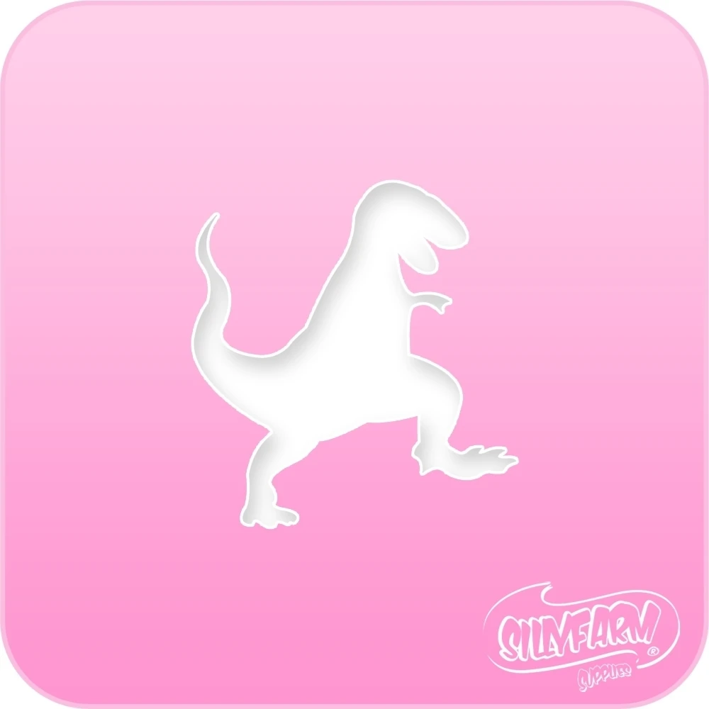 Pink Power Face Painting Stencil (1097) - Tyrannosaurus 1 Pink Power Face Painting Stencil (1097) - Tyrannosaurus
