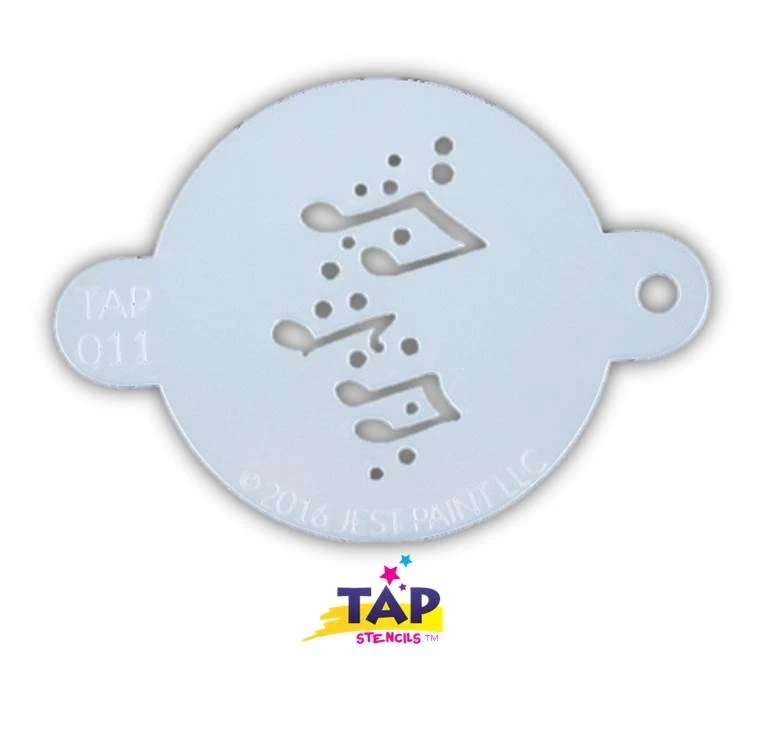 TAP 011 Face Painting Stencil - Music 1 TAP 011 Face Painting Stencil - Music