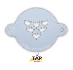 TAP 017 Face Painting Stencil - Dragon Scales