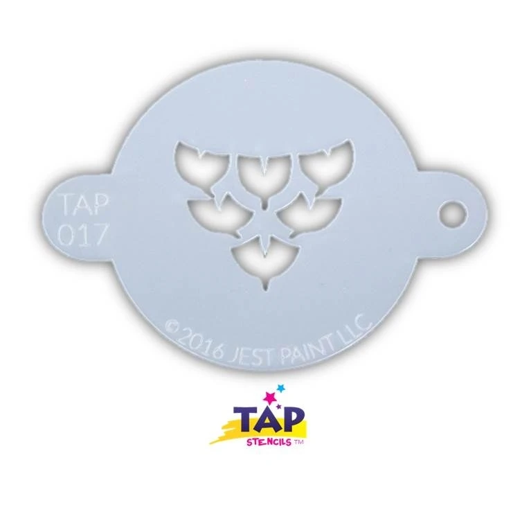 TAP 017 Face Painting Stencil - Dragon Scales 1 TAP 017 Face Painting Stencil - Dragon Scales