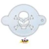 TAP 044 Face Painting Stencil - Skull With Crossbones