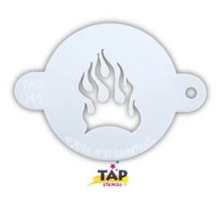 TAP 045 Face Painting Stencil - Fire Flame