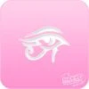 Pink Power Face Painting Stencil (1134) - Eye Of Ra