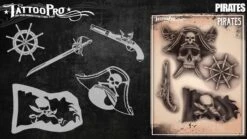 Tattoo Pro Stencil - Pirates (ATPS165)