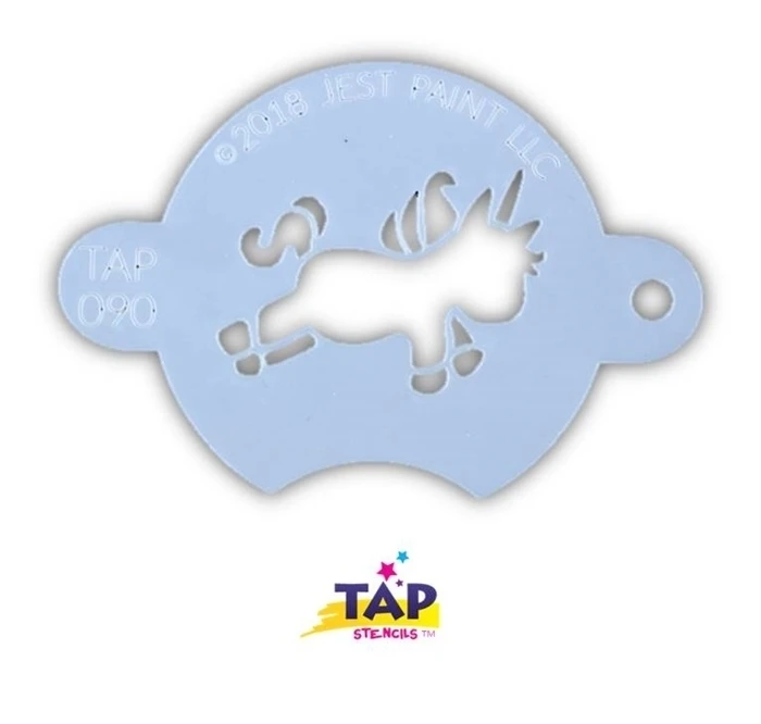 TAP 090 Face Painting Stencil - Chubby Little Unicorn 1 TAP 090 Face Painting Stencil - Chubby Little Unicorn