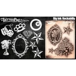Tattoo Pro Stencil - BIG INK - Rockabilly (ATPS-BGNK-105)