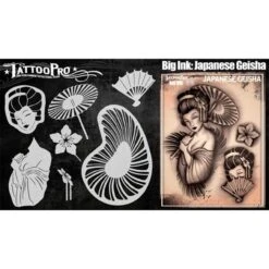Tattoo Pro Stencil - BIG INK - Geisha (ATPS-BGNK-101)