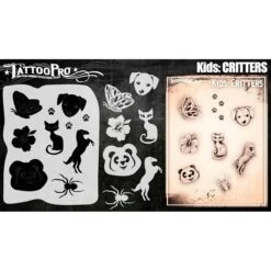 Tattoo Pro Stencil KIDS - Critters (ATPS-KDS1)