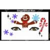 Gingerbread Man Stencil Eyes - SOBA