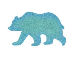 Grizzly Bear Glitter Tattoo Stencil - HP-11 (5pc Pack) -Painted Mold Supplies Store 0014903 grizzly bear glitter tattoo stencil hp 5pc pack