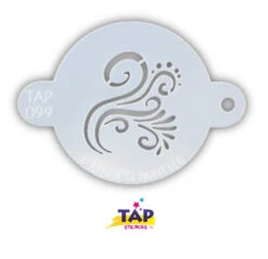 TAP 099 Face Painting Stencil - Swirly Detail