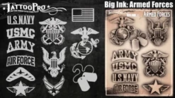 Tattoo Pro Stencil - BIG INK - Armed Forces (ATPS-BGNK-109)