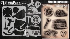 Tattoo Pro Stencil - Fire Department (ATPS178)