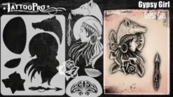 Tattoo Pro Stencil - Gypsy Girl (ATPS186)