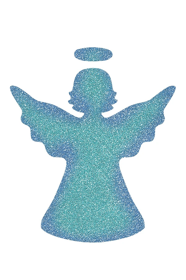 Angel Glitter Tattoo Stencil - HP-17 (5pc Pack) 3 Angel Glitter Tattoo Stencil - HP-17 (5pc Pack) - Image 3