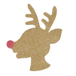Rudolph Head Glitter Tattoo Stencil - HP-30 (5pc Pack) -Painted Mold Supplies Store 0015538 rudolph head glitter tattoo stencil hp 5pc pack