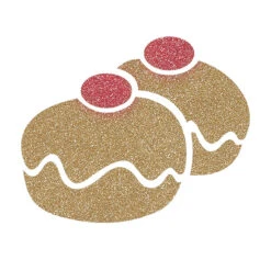 Double Sufganiyot Doughnut Glitter Tattoo Stencil - HP-39 (5pc Pack) 6 Double Sufganiyot Doughnut Glitter Tattoo Stencil - HP-39 (5pc Pack) -Painted Mold Supplies Store 0015661 double sufganiyot doughnut glitter tattoo stencil hp 5pc pack