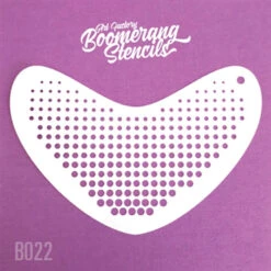 Art Factory Boomerang Stencil - Halftone (B022)
