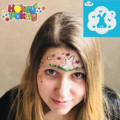 Easter Bunny With Butterflies - Dream Stencil - 107 -Painted Mold Supplies Store 0016744 easter bunny with butterflies dream stencil 107