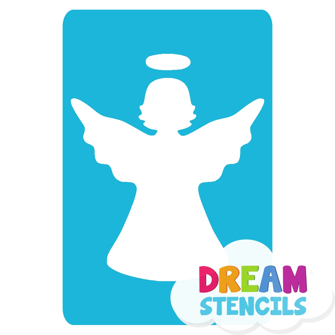 Angel Glitter Tattoo Stencil - HP-17 (5pc Pack) 2 Angel Glitter Tattoo Stencil - HP-17 (5pc Pack) - Image 2