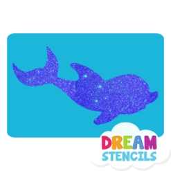 Baby Dolphin Glitter Tattoo Stencil - HP-3 (5pc Pack)