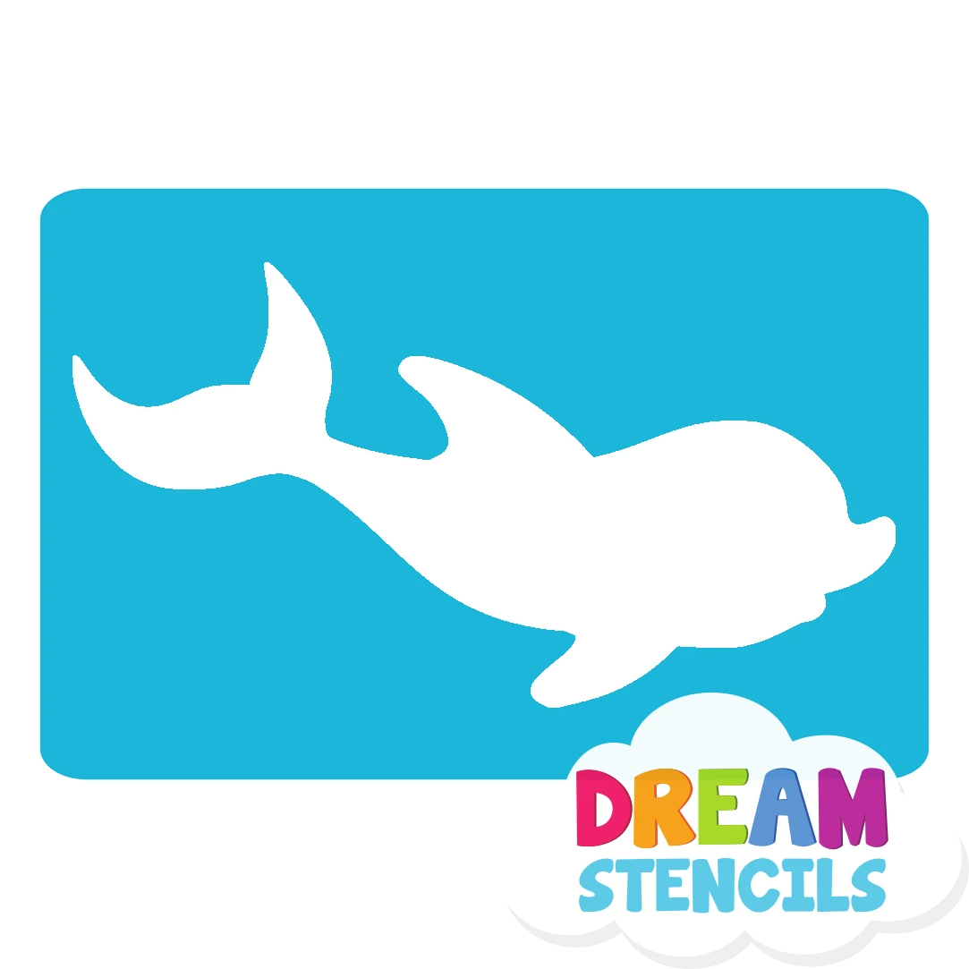 Baby Dolphin Glitter Tattoo Stencil - HP-3 (5pc Pack) 2 Baby Dolphin Glitter Tattoo Stencil - HP-3 (5pc Pack) - Image 2