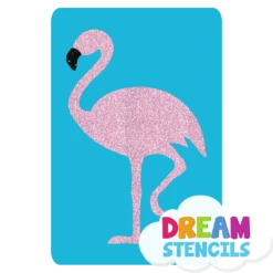 Flamingo Glitter Tattoo Stencil - HP-57 (5pc Pack)