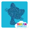 Kitty Glitter Tattoo Stencil - HP-54 (5pc Pack)