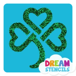 Celtic Shamrock Glitter Tattoo Stencil - HP-44 (5pc Pack)