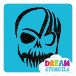 Tribal Skull Glitter Tattoo Stencil - HP-130 (5pc Pack)