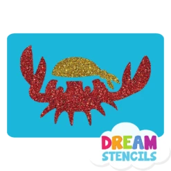 Pirate Crab Glitter Tattoo Stencil - HP-138 (5pc Pack)