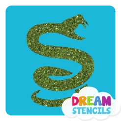 Scary Snake Glitter Tattoo Stencil - HP-145 (5pc Pack)