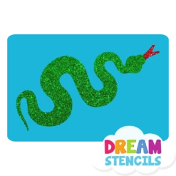 Crawling Snake Glitter Tattoo Stencil - HP-146 (5pc Pack)