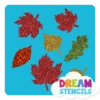 Tree Leaves Glitter Tattoo Stencil - HP-160 (5pc Pack)