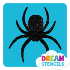 Big Spider Glitter Tattoo Stencil - HP-182 (5pc Pack)