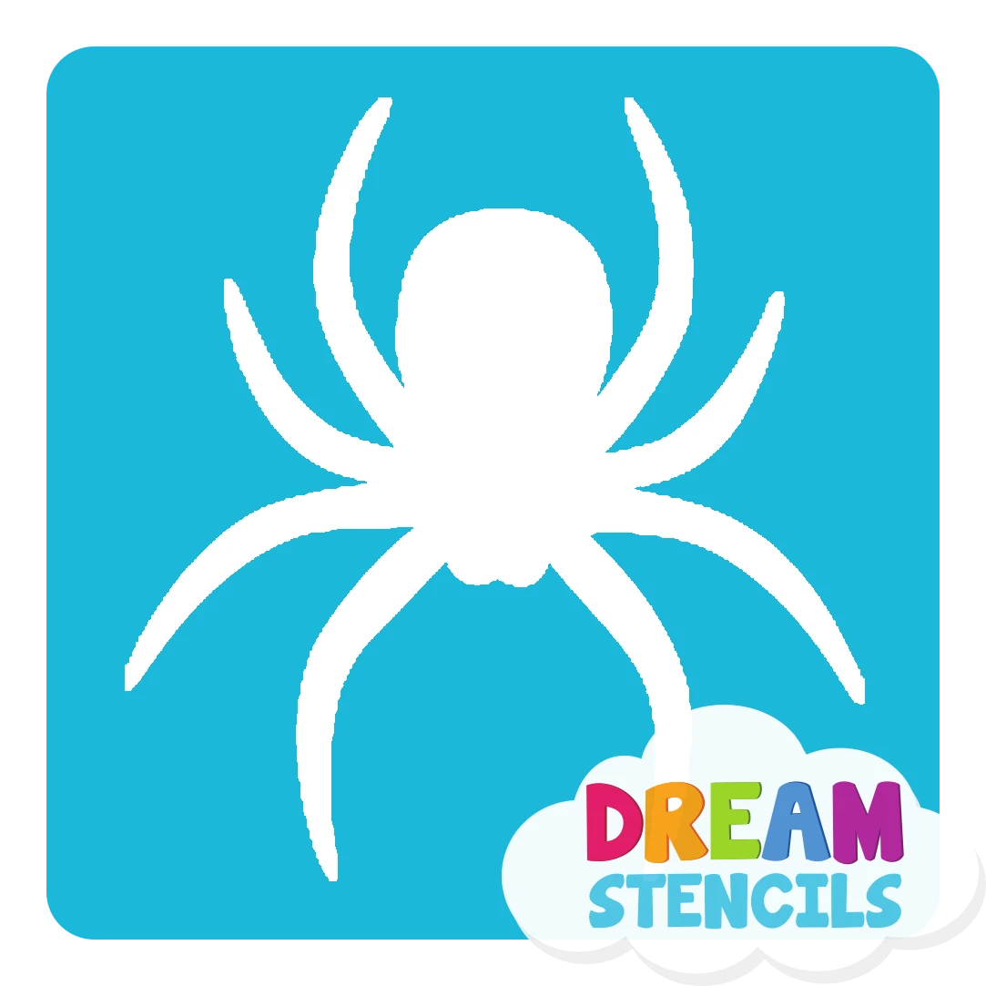 Big Spider Glitter Tattoo Stencil - HP-182 (5pc Pack) 2 Big Spider Glitter Tattoo Stencil - HP-182 (5pc Pack) - Image 2