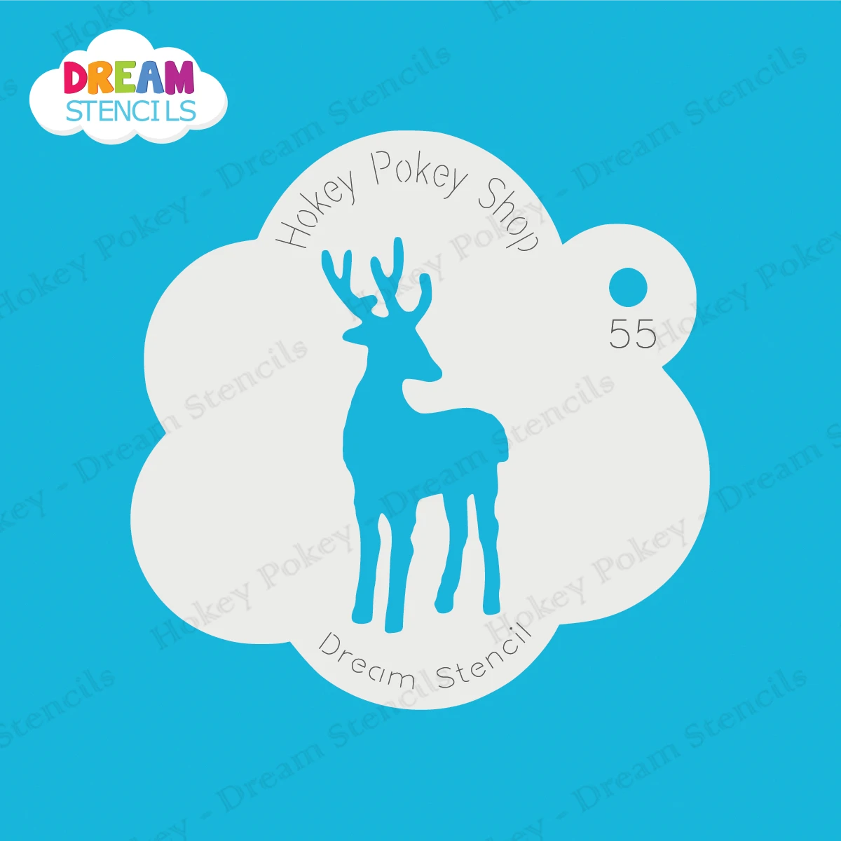 Deer - Dream Stencil - 55 1 Deer - Dream Stencil - 55