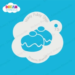 Double Sufganiyot Doughnut - Dream Stencil - 73