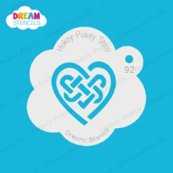 Celtic Heart Knot - Dream Stencil - 92