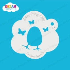 Easter Egg With Butterflies - Dream Stencil - 113