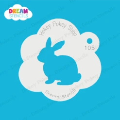 Bunny - Dream Stencil - 105 -Painted Mold Supplies Store 0018339 bunny dream stencil 105