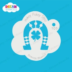 Lucky Horseshoe With Clover - Dream Stencil - 101