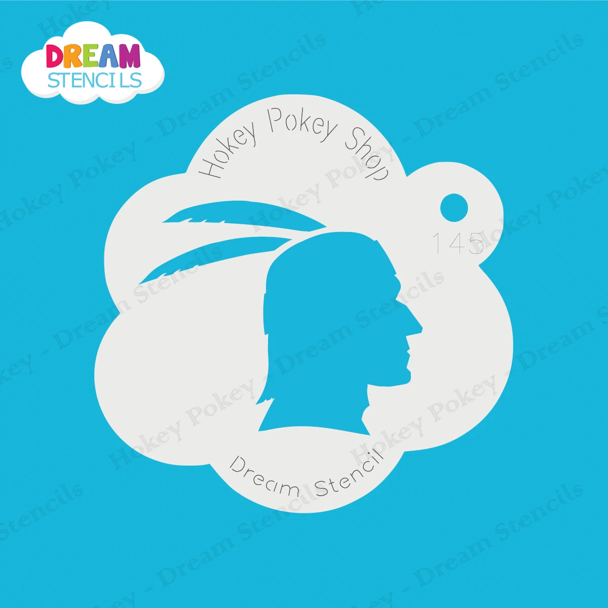 Indigenous Warrior - Dream Stencil - 145 1 Indigenous Warrior - Dream Stencil - 145