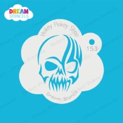 Tribal Skull - Dream Stencil - 153 -Painted Mold Supplies Store 0018424 tribal skull dream stencil 153