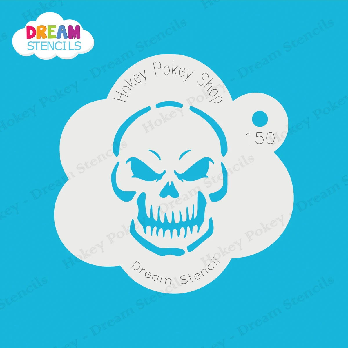 Evil Skull - Dream Stencil - 150 3 Evil Skull - Dream Stencil - 150 - Image 3