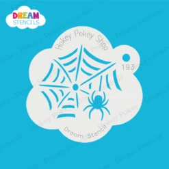 Crawling Spider With Web - Dream Stencil - 193