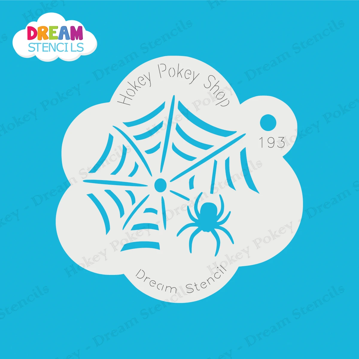 Crawling Spider With Web - Dream Stencil - 193 1 Crawling Spider With Web - Dream Stencil - 193