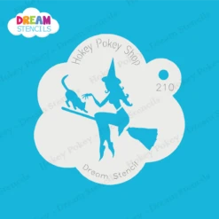 Wicked Witch With A Cat - Dream Stencil - 210