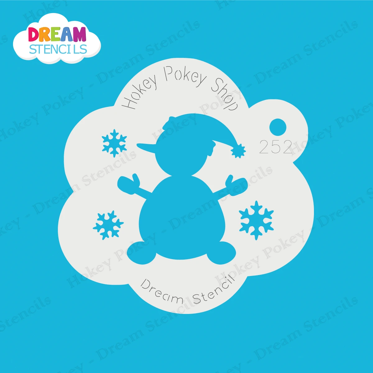 Jolly Snowman - Dream Stencil - 252 1 Jolly Snowman - Dream Stencil - 252
